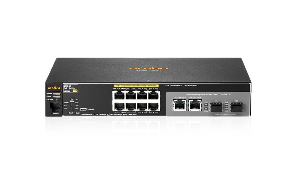 Commutateur Aruba Hpe 2530-8G-Poe+ (J9774A)